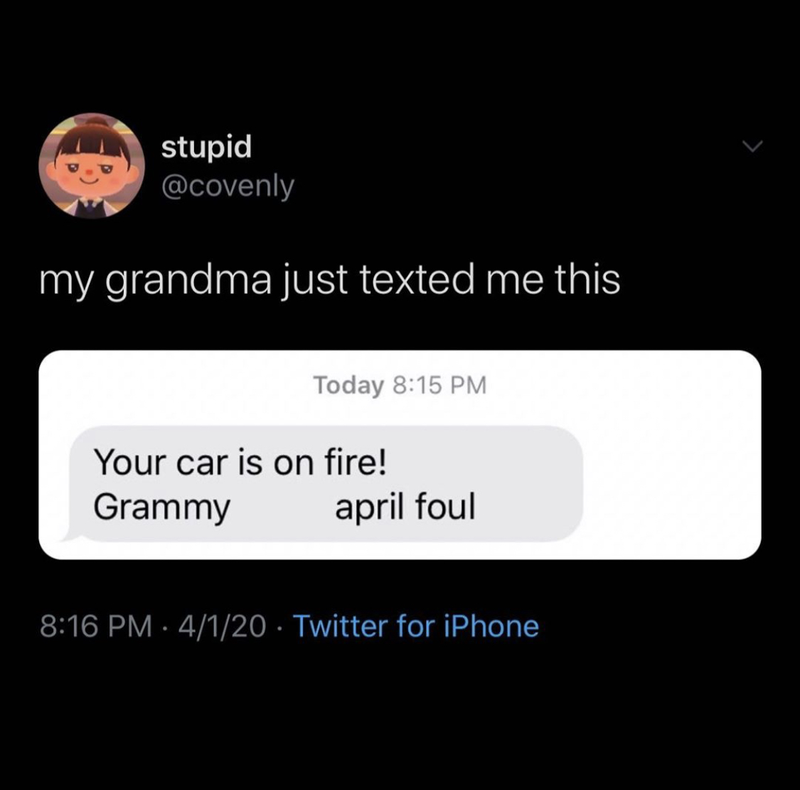 Just text me перевод. Your grandpa was a Fool.